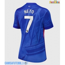 Camisa de time de futebol Chelsea Pedro Neto #7 Replicas 1º Equipamento Feminina 2025-26 Manga Curta